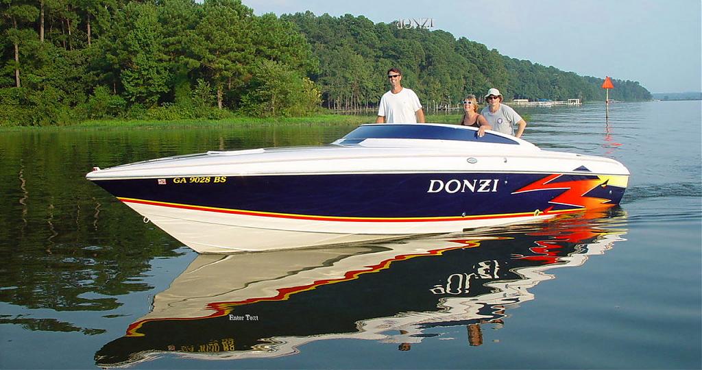 The 28' Donzi ZX Go-Fast Boat